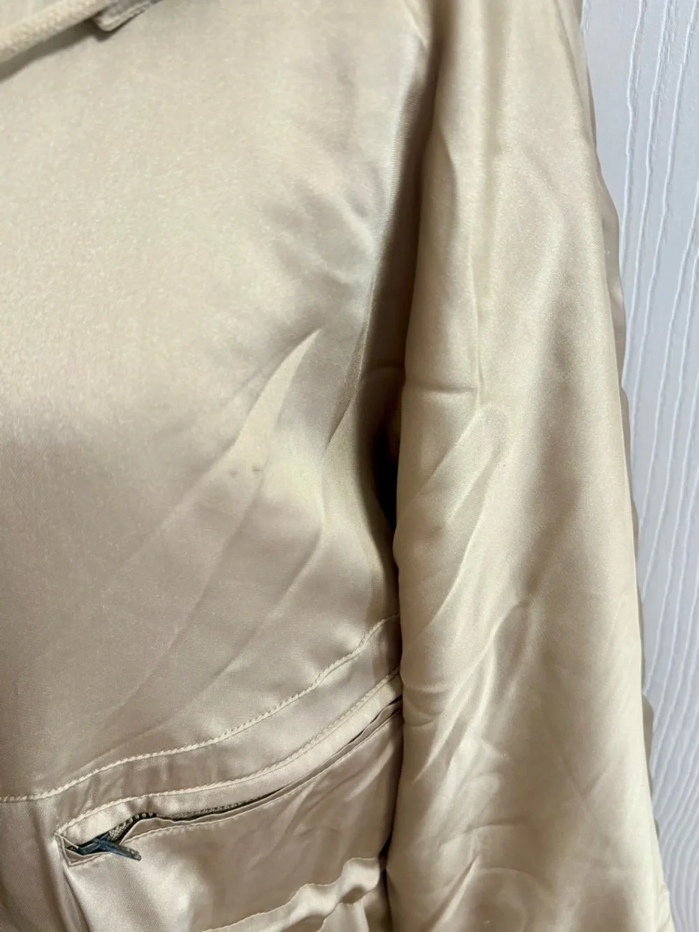 Urban Outfitters Mirabelle Satin Parka